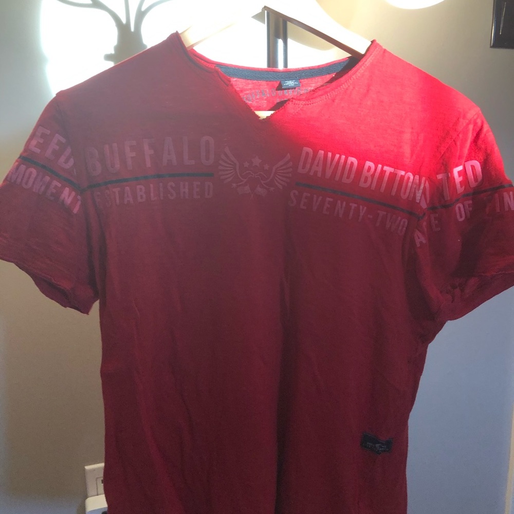 Buffalo by David Bitton men’s Tee in Red size S